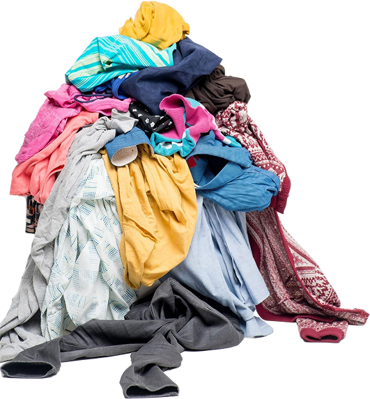 stack-clothes-white-background-closeup