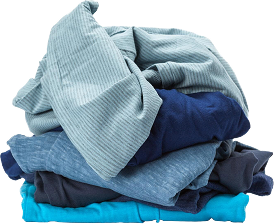 stack-clothes-white-background-closeup